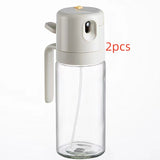 2-in-1 Oil Sprayer and Dispenser Bottle, 550ml Glass Olive Oil Mister with Pouring & Spraying Modes for Cooking, BBQ, Baking and Salad | All In 1 Shopping