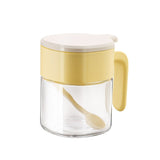 360ml Glass Seasoning Jar with Flip-Top Lid, Modern Spice Storage Container for Salt, Pepper & Kitchen Seasonings