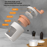 Hand-Cranked Ice Shaver Machine, Manual Ice Crusher & Snow Cone Maker for Homemade Slushies and Frozen Treats

