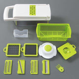 Multifunctional Vegetable Cutter, 7-in-1 Vegetable Slicer, Dicer & Shredder with Interchangeable Blades | All In 1 Shopping
