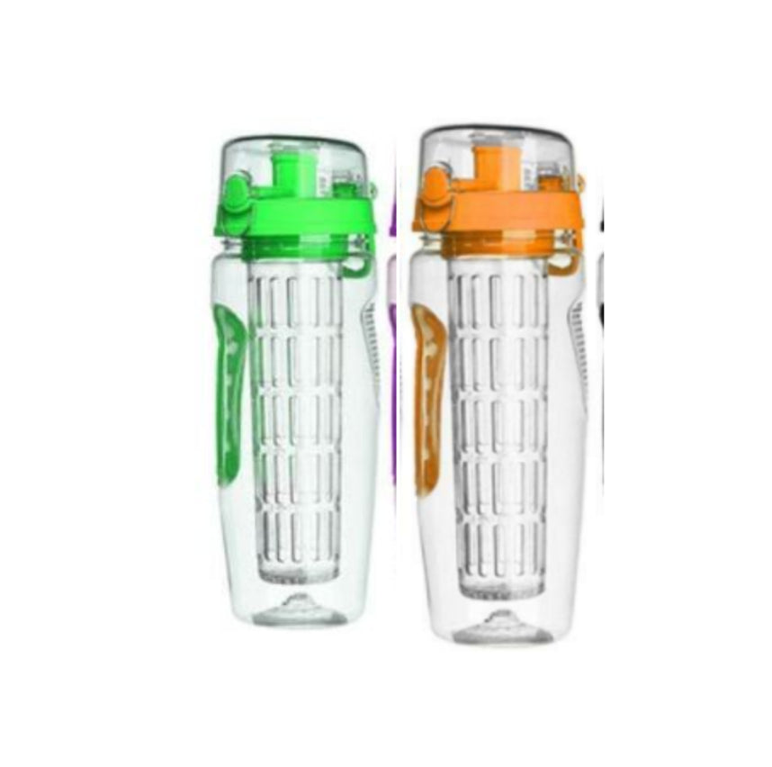 32 Oz Fruit Infuser Water Bottle, BPA-Free Tritan Sports Water Bottle with Fruit Infuser, Leakproof Reusable Juice & Flavored Water Bottle