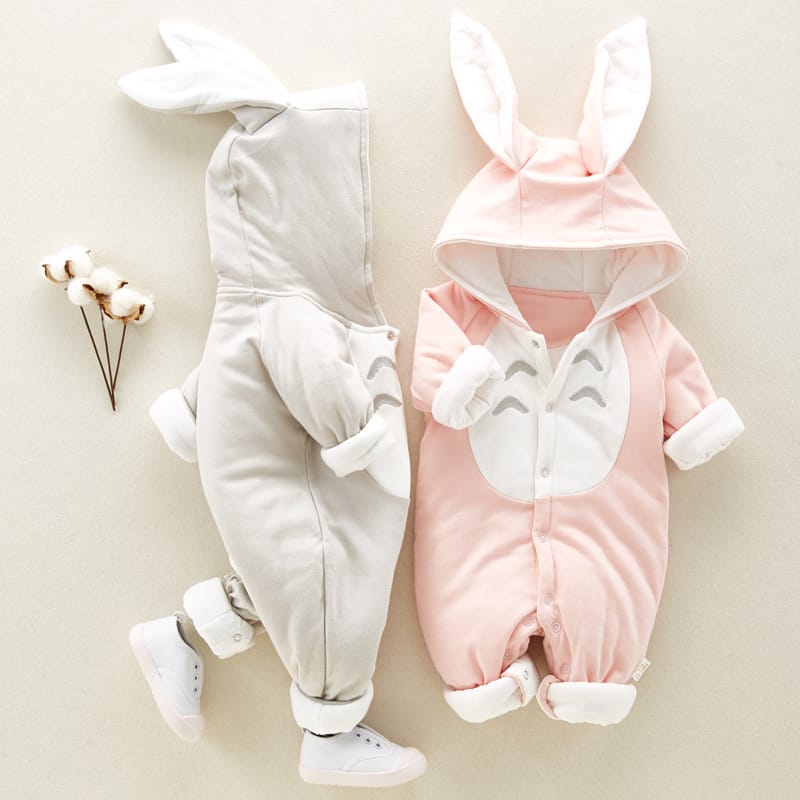 Baby Cotton Romper | Soft Long-Sleeve Jumpsuit