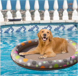 Dog Swimming Pool Float | Inflatable Pet Pool Raft for Dogs Up to 40kg