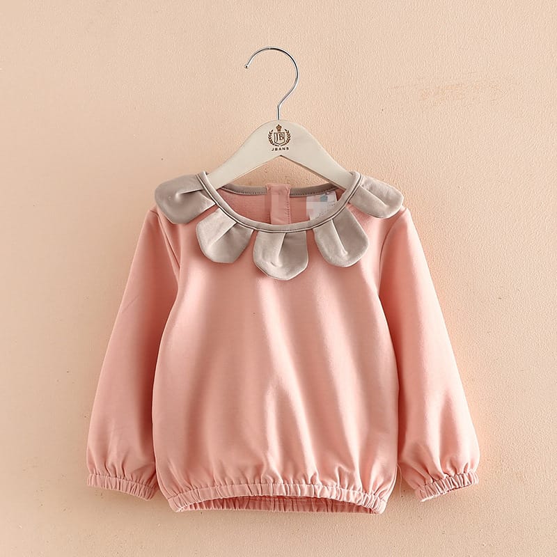 Girls' Cotton Long-Sleeve Bottoming Shirt