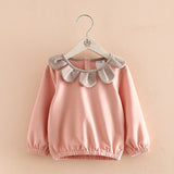 Girls' Cotton Long-Sleeve Bottoming Shirt