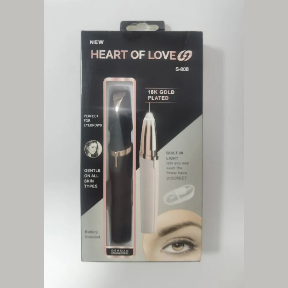 Mini Electric Eyebrow Trimmer with LED Light  Portable Facial Hair Remover  All In 1 Shopping USA