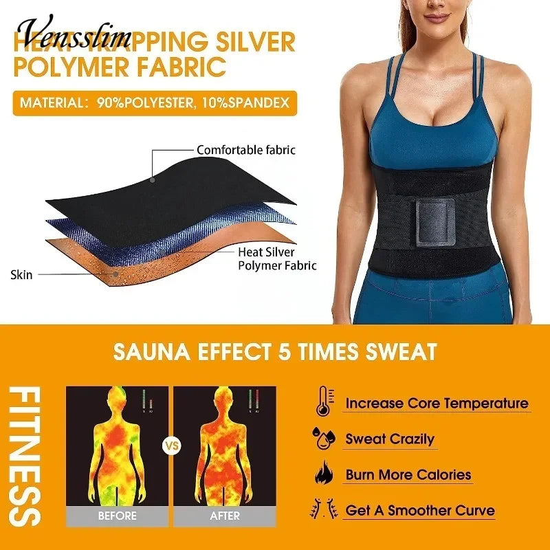 Vensslim women's waist trainer and belly shaper waist cincher by All In 1 SHOPPING, firm control body shaper belt for slimming and shaping.
