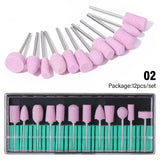 All In 1 SHOPPING LULAA electric nail drill set with various manicure and pedicure attachments, professional nail polishing tool.