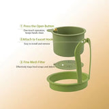 Press-Type Drain Basket: Food Strainer & Sink Organizer, Multi-Functional for Kitchen & Bathroom Use