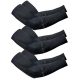 3Pairs Fashion Sun Ice Silk Sleeves Unisex Summer Sun Protection Arm Sleeves Suitable for Outdoor Riding, Driving, Fishing