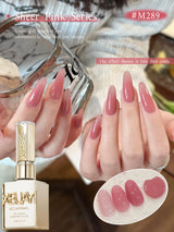 XEIJAYI 1/6pcs Pink Series Gel Nail Polish, 15ml French Nail Gel Polish, Soak Off UV Light Cure Gel Polish For Nail Decoration