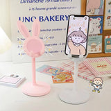 The Cute Rabbit Mobile Phone Stand Desktop Can Lift and Adjust the Desktop Phone Accessories Phone Stand Phone Grip