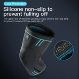 Elastic compression knee support sleeve from All In 1 SHOPPING, designed for gym and running, providing stability and knee compression.