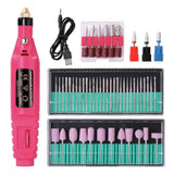 Electric nail drill machine set by All In 1 SHOPPING with manicure and pedicure nail polisher tools, compact and professional.
