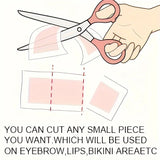 Professional Warning Tapes For Summer Hair Removal, Double Face Cold Warning Paper For Legs, Body, Face,6 Sticks, 10/20 Sticks