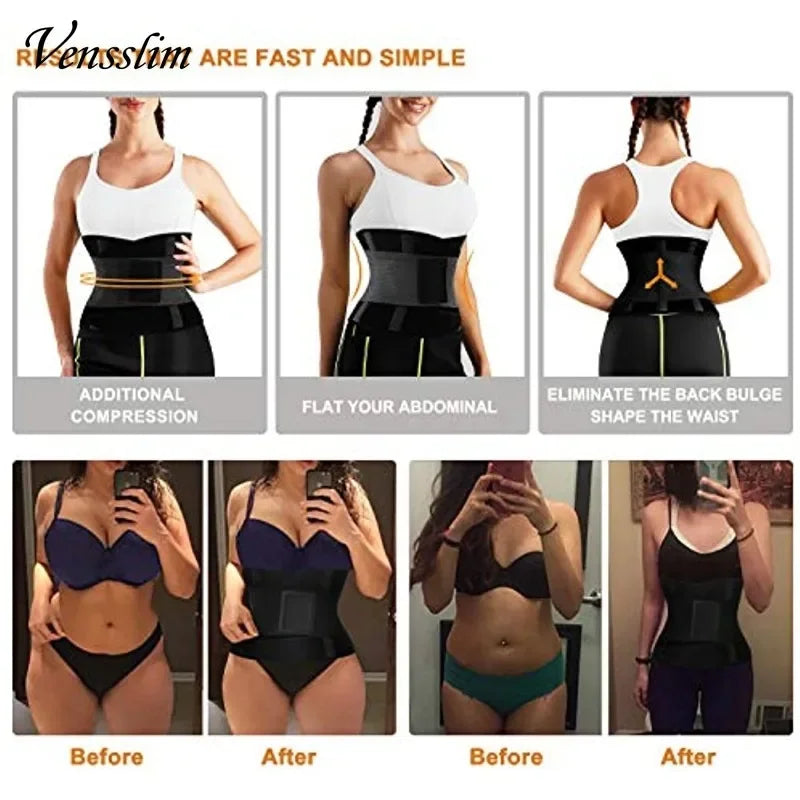 Vensslim women’s waist trainer and belly shaper waist cincher with firm control, designed to contour and shape the waist and tummy.