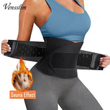 Vensslim women's waist trainer and belly shaper waist cincher with firm control, made by All In 1 SHOPPING, shown in black color.