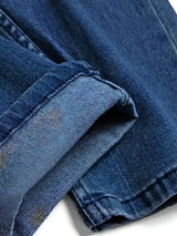 Men'S Distressed Fashion Jeans - Street Style, Comfortable Stretch Denim with Ripped Detail, Versatile for All Seasons, Everyday