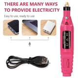 LULAA electric nail drill machine set for professional manicure and pedicure, with nail polisher and various attachments.