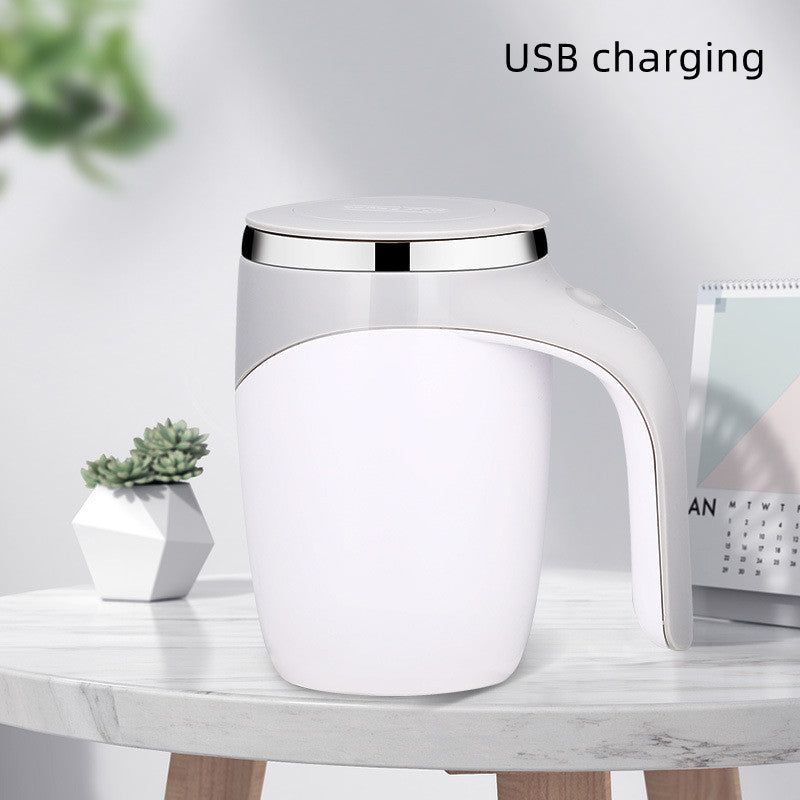 Rechargeable Self-Stirring Coffee Mug, Automatic Magnetic Mixing Cup with 304 Stainless Steel Inner Liner, Electric Stirring Mug for Coffee, Tea & Milk