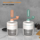 Hand-Cranked Ice Shaver Machine, Manual Ice Crusher & Snow Cone Maker for Homemade Slushies and Frozen Treats
