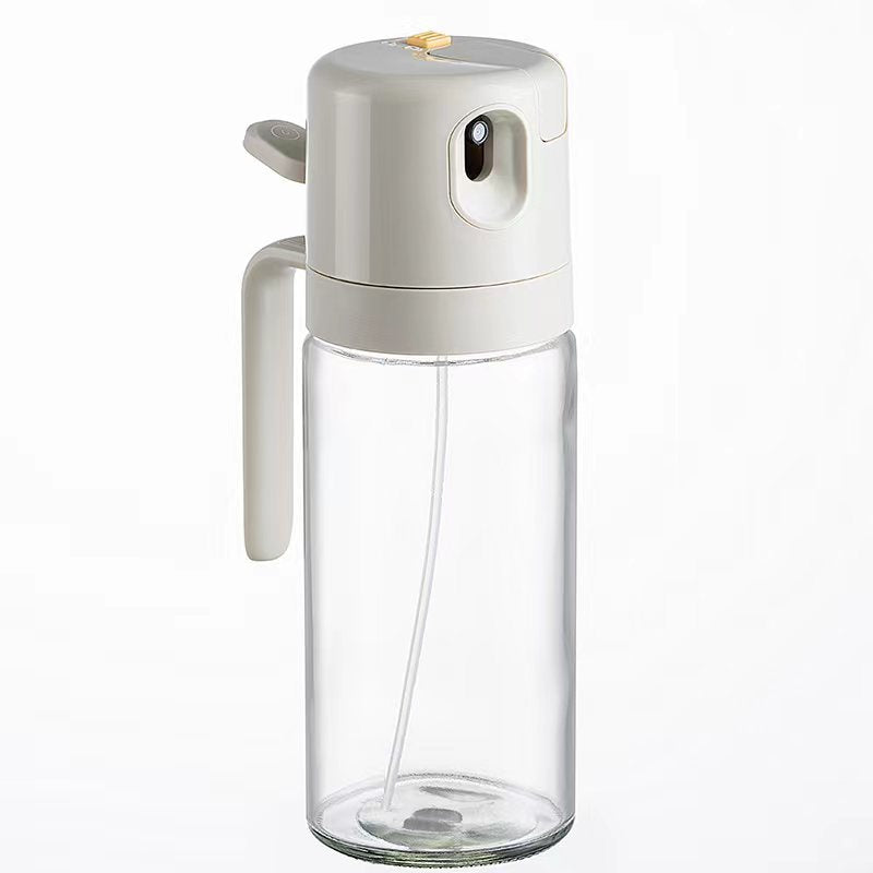 2-in-1 Oil Sprayer and Dispenser Bottle, 550ml Glass Olive Oil Mister with Pouring & Spraying Modes for Cooking, BBQ, Baking and Salad | All In 1 Shopping