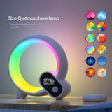 Q Smart Sunrise Alarm Clock with RGB Atmosphere Light, Bluetooth Audio, White Noise Sounds & App Control for Bedroom | All In 1 Shopping