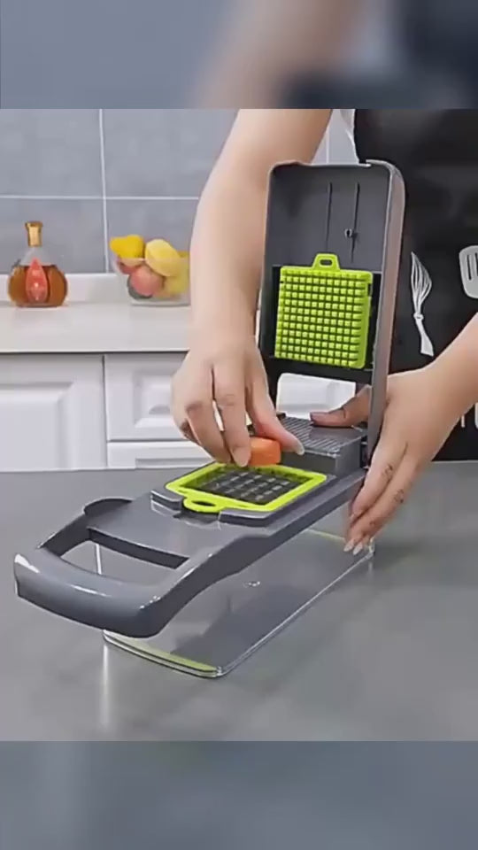 Multifunctional Vegetable Cutter, 7-in-1 Vegetable Slicer, Dicer & Shredder with Interchangeable Blades | All In 1 Shopping.mp4