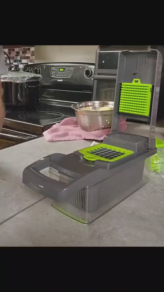 Multifunctional Vegetable Cutter, 7-in-1 Vegetable Slicer, Dicer & Shredder with Interchangeable Blades | All In 1 Shopping.mp4